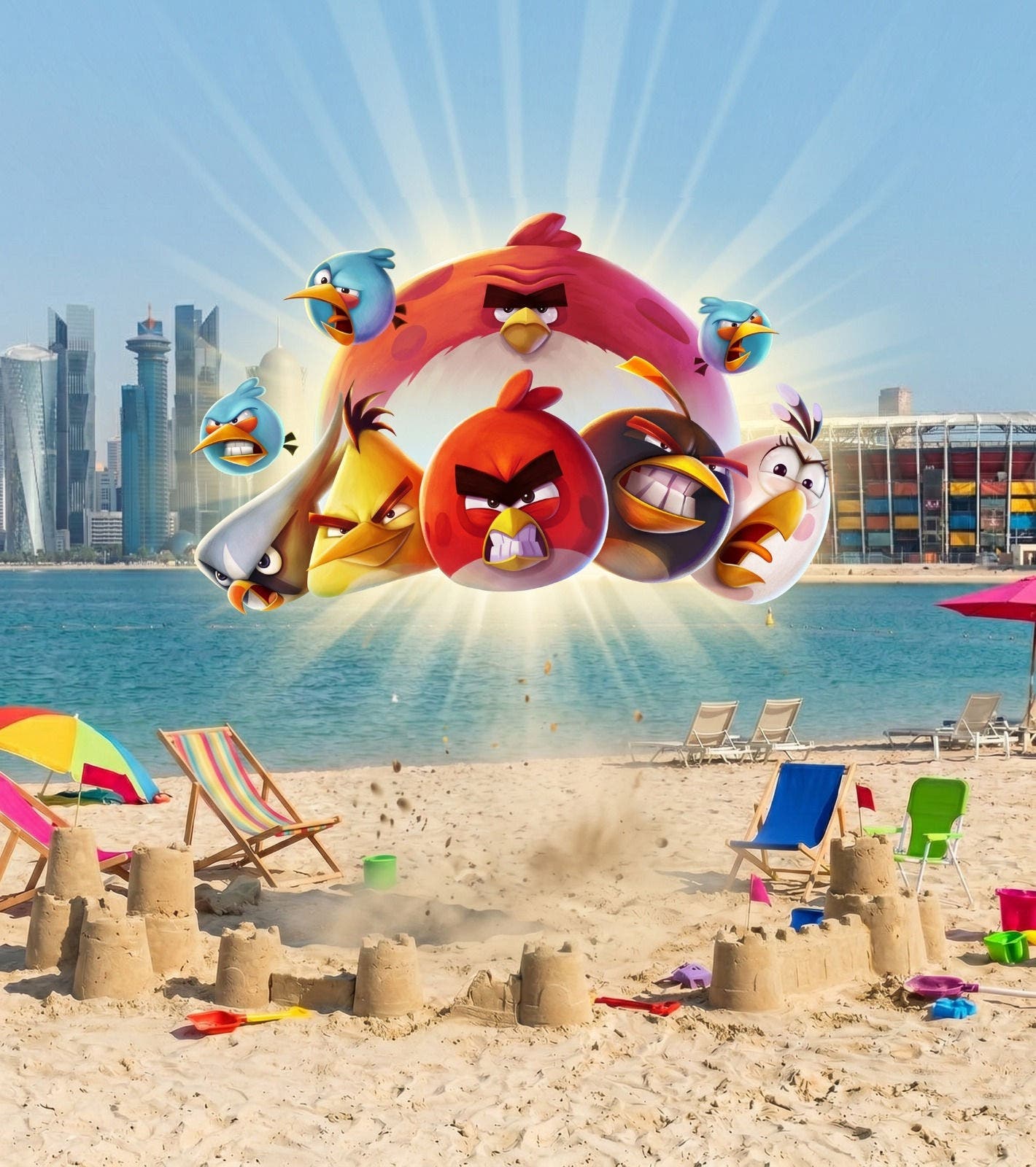 974 Beach 的 Angry Birds